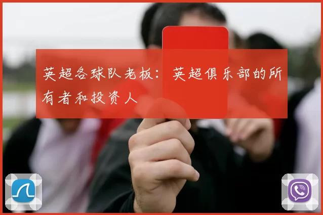 英超各球队老板：英超俱乐部的所有者和投资人