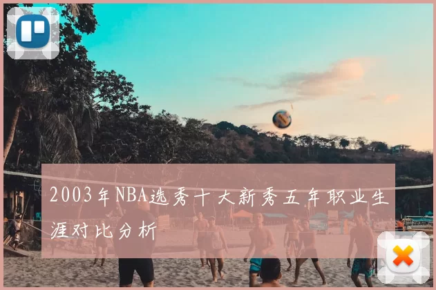 2003年NBA选秀十大新秀五年职业生涯对比分析
