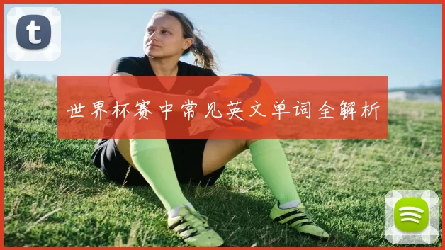 世界杯赛中常见英文单词全解析